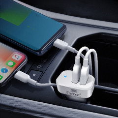 Комплект АЗУ Earldom ES-131 2.1A 2xUSB порта + кабель Lightning - Фото 3