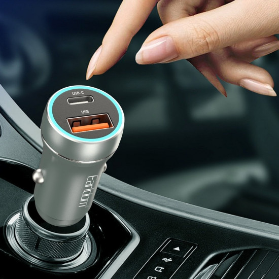 Комплект АЗУ Earldom ES-CC29i 30W USB+Type-C порты с кабелем Type-C-Lightning