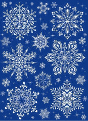 Набор наклеек для окон «Снежный калейдоскоп» - Фото 1