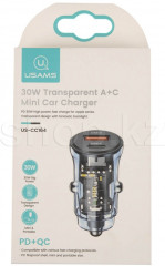 АЗУ USAMS US-CC164,30W 1xUSB + 1xType-C порты - Фото 1