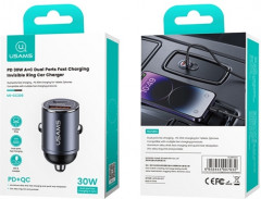 АЗУ US-CC206 C38 30W 1xUSB+1xType-C порты - Фото 1