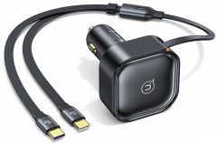 АЗУ US-CC220 C41 30W встроенный кабель 2xType-C - Фото 1