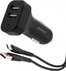 Комплект АЗУ NTU35TC13TZ King-Tu Series 2.1A 2xUSB порта + кабель Type-C - Фото 3