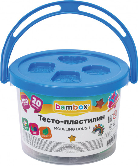 Тесто-пластилин для лепки супер пластичное с формочками