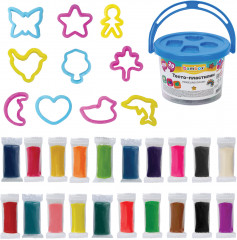 Тесто-пластилин для лепки супер пластичное с формочками - Фото 2