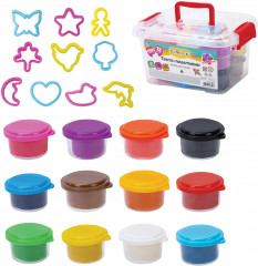 Тесто-пластилин для лепки супер пластичное с формочками - Фото 2