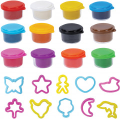 Тесто-пластилин для лепки супер пластичное с формочками - Фото 3