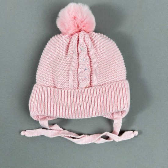 Зимняя детская шапка для новорожденных