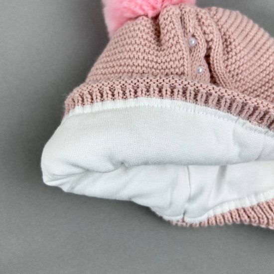 Зимняя детская шапка для новорожденных
