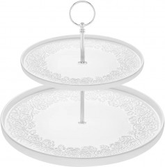 Блюдо-этажерка двухъярусная «Розы» - Фото 2