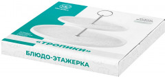 Блюдо-этажерка двухъярусная «Тропики» - Фото 3