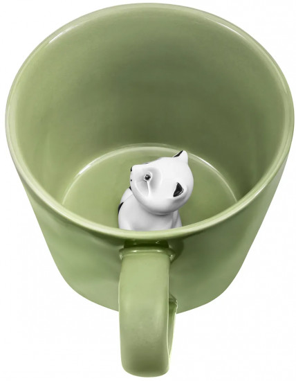 Кружка с фигуркой внутри «Енот»