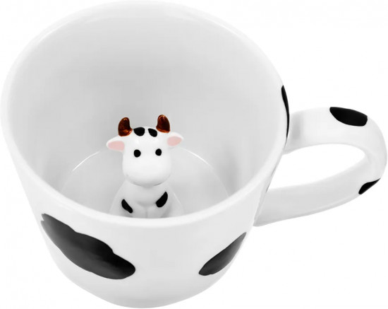 Кружка с фигуркой внутри «Корова»