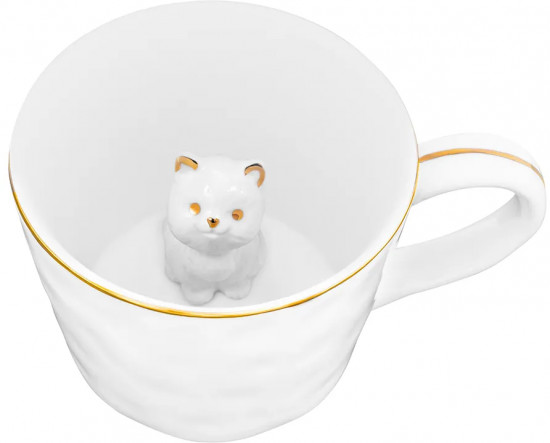 Кружка с фигуркой внутри «Котенок»