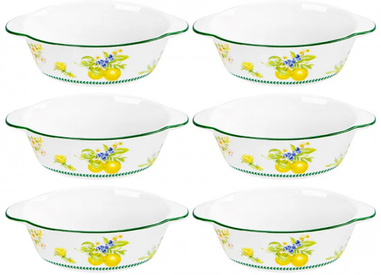 Набор жюльенниц-кокотниц с крышками «Лимоны»