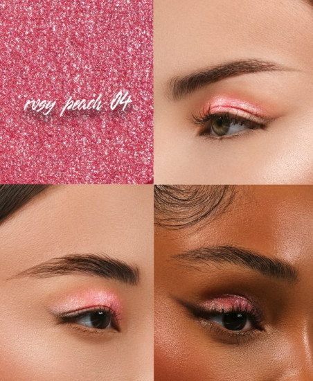 Тени-спарклы для век, оттенок 04 Rosy Peach