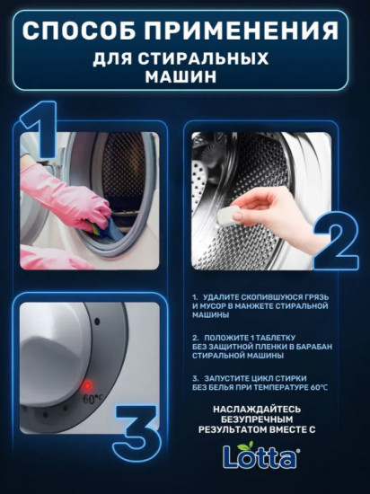 Очиститель для посудомоечных и стиральных машин «Clean&Fresh»