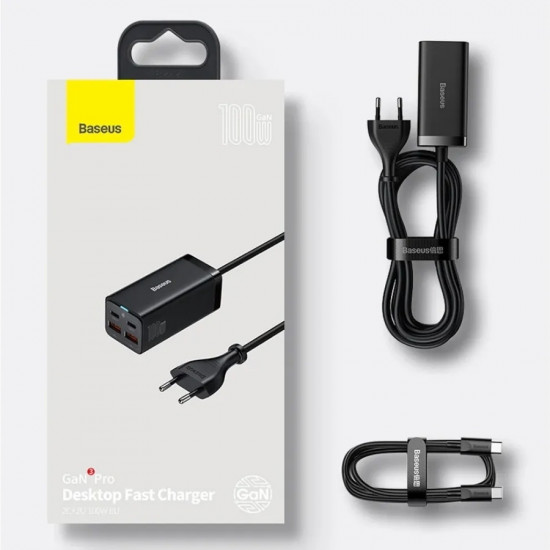 Зарядное устройство сетевое Baseus GaN3 Pro Desktop 2U+2C