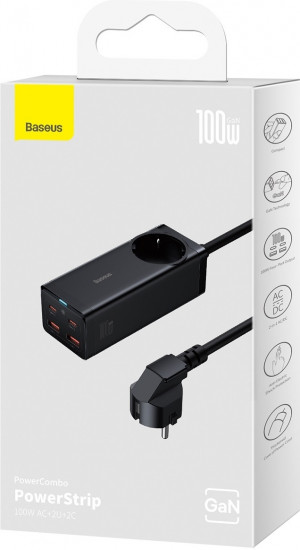 Зарядное устройство сетевое Baseus GaN3 Pro Desktop Powerstrip AC+2U+2C