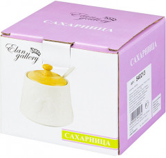 Сахарница с ложкой на деревянной подставке «Птички на ветке» - Фото 2