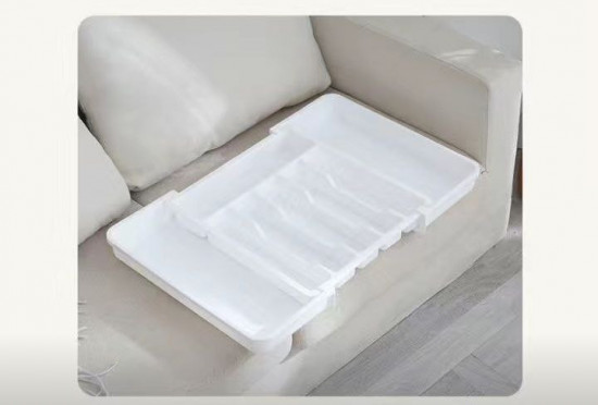 Лоток-вкладыш раздвижной для столовых приборов в кухонный ящик