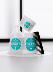 Набор по уходу за волосами Keratin «Маска + шампунь» - Фото 12
