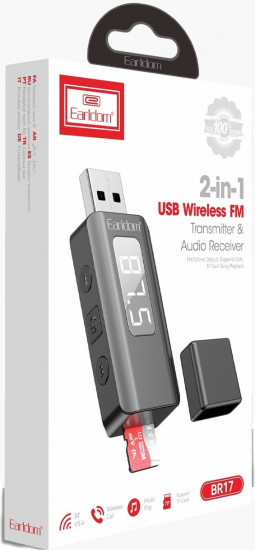 FM-трансмиттер Earldom BR17 черный