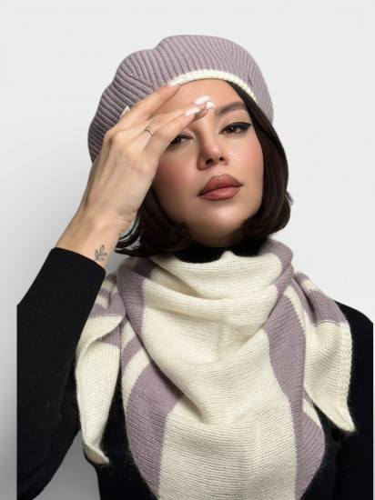 Комплект женский с беретом и бактусом