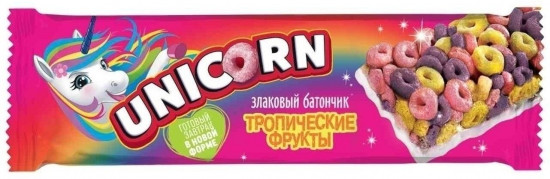 Батончик злаковый Unicorn «Тропические фрукты»