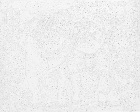 Картина по номерам «Мопсы»