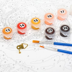 Картина по номерам «Мопсы» - Фото 4