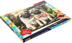 Картина по номерам «Мопсы» - Фото 6