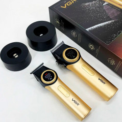 Набор для стрижки Barber Comb V-001&V-977 Gold - Фото 5