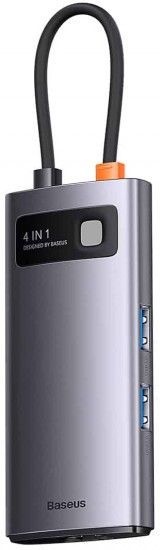Концентратор Baseus Metal Gleam 4 в 1 док-станция WKWG070113