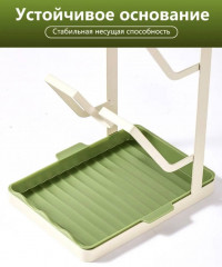 Настольный держатель для крышек и кухонных принадлежностей с поддоном - Фото 9