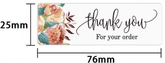 Наклейки «Thank you»