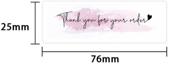 Наклейки «Thank you»