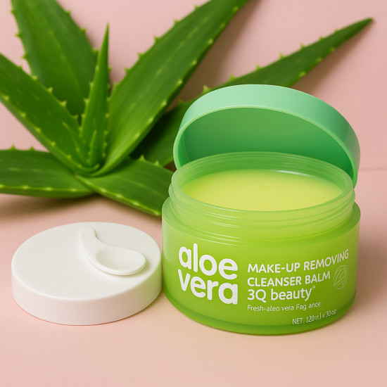 Очищающий бальзам для снятия макияжа «3Q Beauty Aloe Vera»