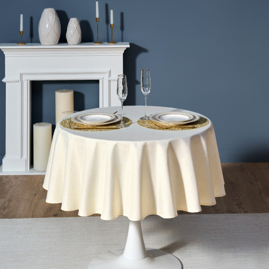 Скатерть круглая «Феерия. Золото»