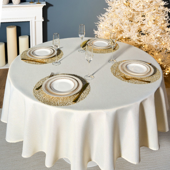 Скатерть круглая «Феерия. Золото»