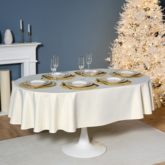Скатерть овальная «Феерия. Золото»