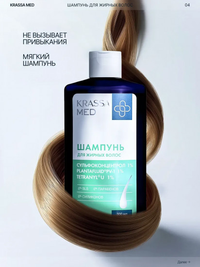 Шампунь для жирных волос «Сульфоконцентрол»
