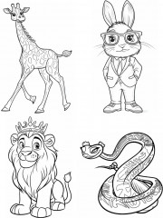 Детская раскраска «Сказочные зверята» - Фото 2