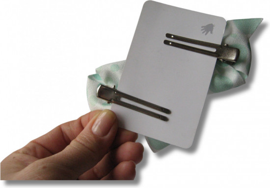 Бантики на зажимах для волос ручной работы «Pastel bows collection»