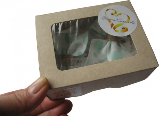 Бантики на зажимах для волос ручной работы «Pastel bows collection»