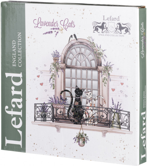 Набор тарелок «Лавандовые коты»