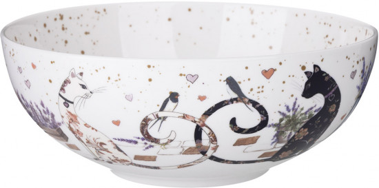 Салатник «Лавандовые коты»