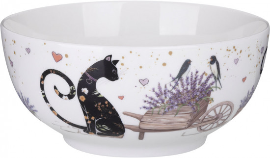 Салатник «Лавандовые коты»