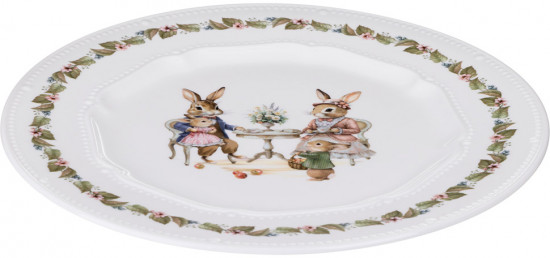 Тарелка обеденная «Rabbits family»