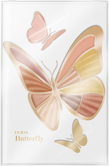 Палетка для макияжа «Butterfly Eyes & Lips Palette», оттенок Golden brown